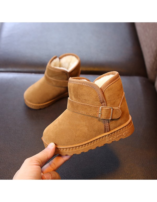 2021 winter new children's shoes baby cotton shoes...
