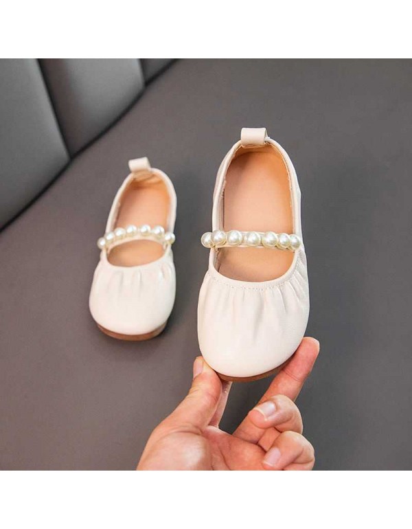 Baby shoes summer girl's leather shoes 20 new style little girl's foreign style small fragrance children's Soft Sole Baby Doudou single shoes