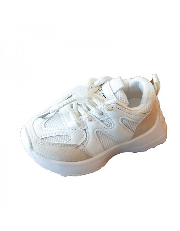 2022 spring new children's tide brand sports shoes boys' soft soled baby shoes girls' breathable mesh shoes daddy Shoes Boys