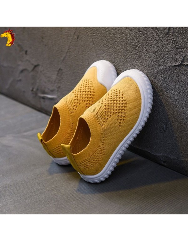 Kindergarten indoor shoes children's girls' boys' baby soft sole single shoes 2021 spring and autumn new one foot sports shoes