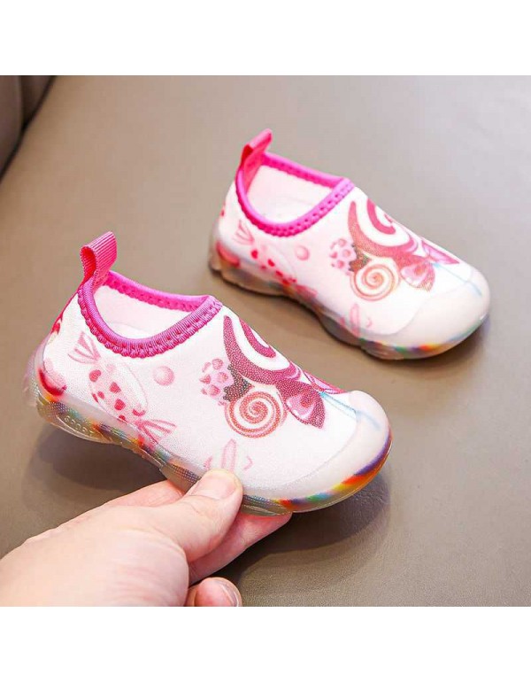 Girls' mesh shoes summer spring summer children's mesh sports shoes boys' breathable shoes children's soft bottom kindergarten