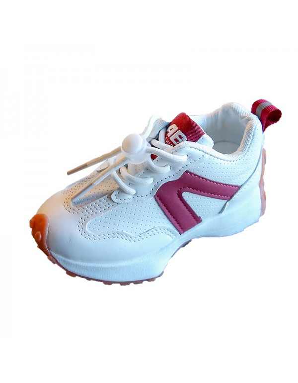 Children's sports shoes 2022 spring new boys' casual shoes and girls' light leather small white shoes Korean version