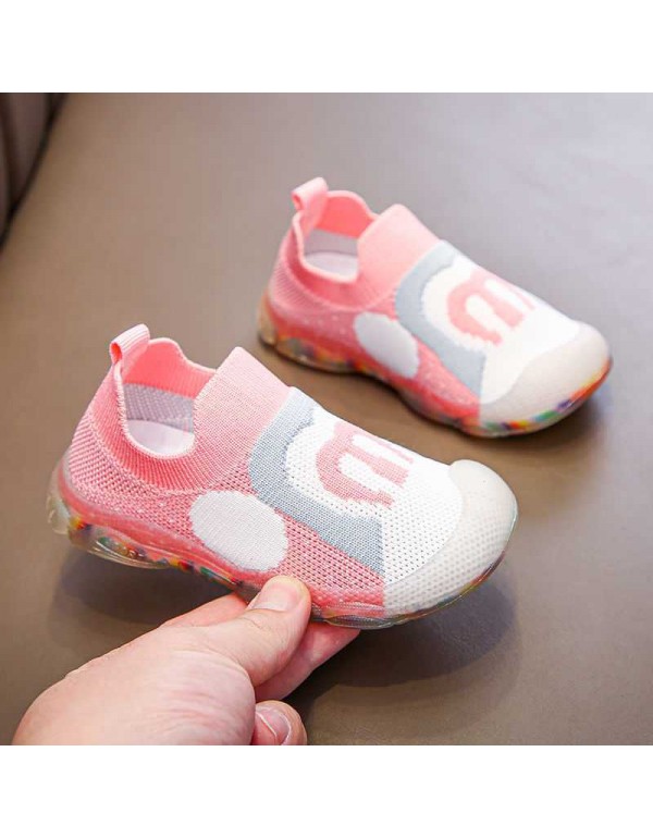 Girls' mesh shoes summer spring summer children's mesh sports shoes boys' breathable shoes children's soft bottom kindergarten