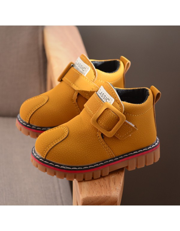 2020 autumn and winter new children's shoes boys' boots children's fashion Martin boots tide waterproof single boots Korean Short Boots