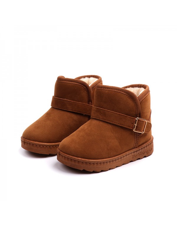 2021 winter new children's shoes baby cotton shoes Plush thickened children's snow boots warm and non slip boys' and girls' cotton boots