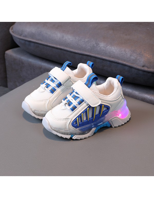 Children's shoes 2022 spring new breathable mesh light sports shoes for boys and girls aged 1-6