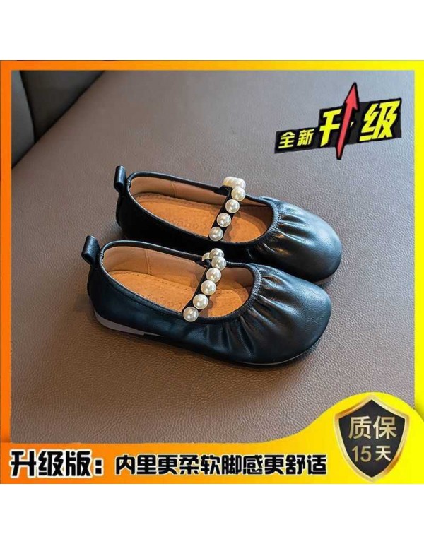 Baby shoes summer girl's leather shoes 20 new style little girl's foreign style small fragrance children's Soft Sole Baby Doudou single shoes