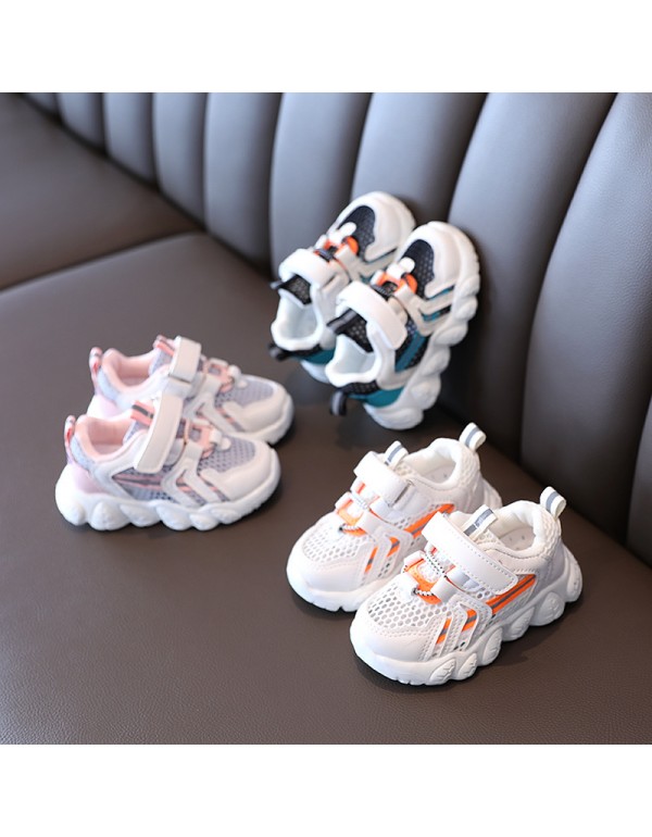 Children's sports shoes new summer boys' breathable single mesh shoes girls' baby shoes ultra light running shoes wholesale